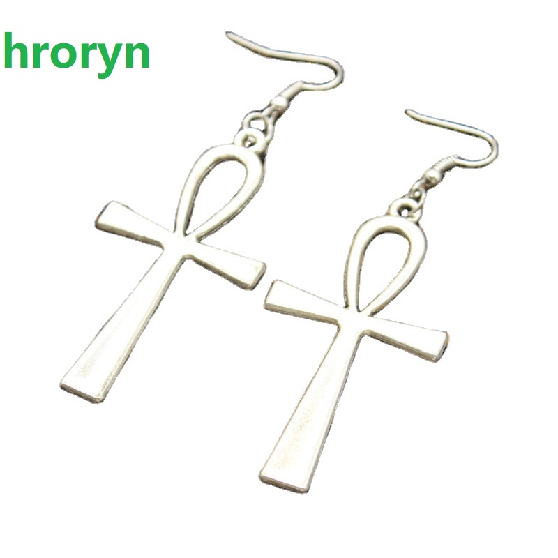 hroryn New Fashion Handmade Cross Egyptian Ankh Life Symbol Flower Cross Pendants Silver Color Earrings For Womens Style
hroryn New Fashion Handmade Cross Egyptian Ankh Life Symbol Flower Cross Pendants Silver Color Earrings For Womens Style