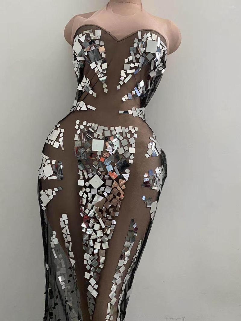 Stage Wear Sparkling Sequined Summer Women Floor-Length Dresses Halter Sleeveless Dress Birthday Party Outfit DJ Singer Dance, Black
Stage Wear Sparkling Sequined Summer Women Floor-Length Dresses Halter Sleeveless Dress Birthday Party Outfit DJ Singer Dance, Black