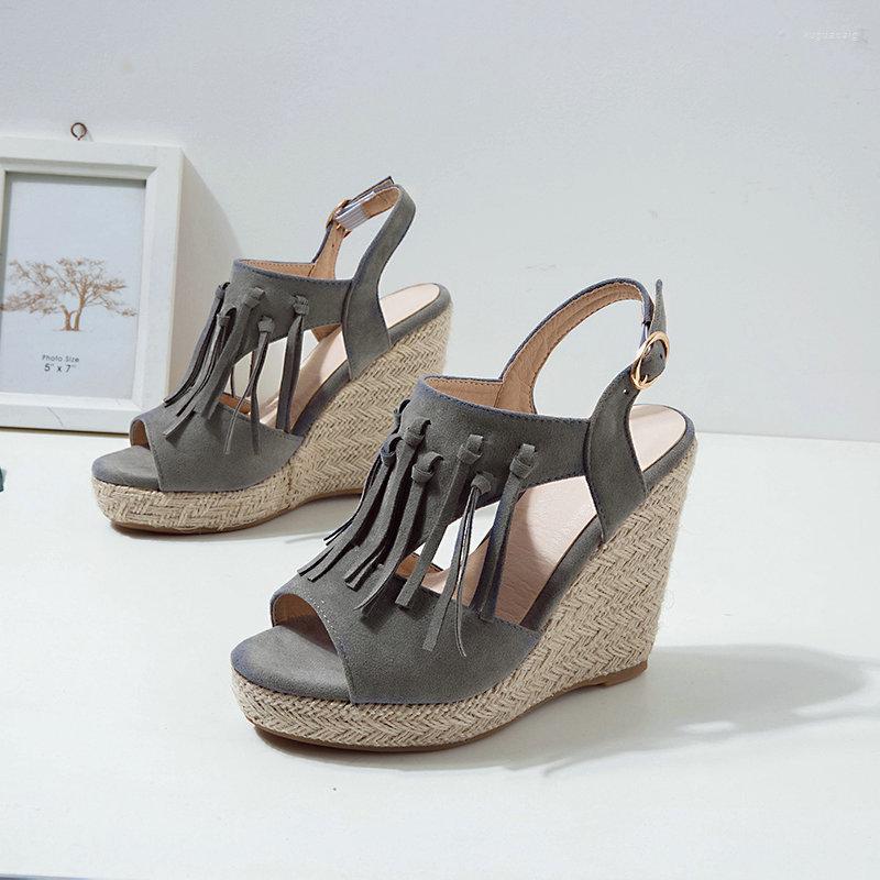 Sandals Fashion Women Summer Shoes Sweet Tassels Casual Platform Wedges Thick Bottom Peep Toe High Heel 34-46, Army green 11cm 01
Sandals Fashion Women Summer Shoes Sweet Tassels Casual Platform Wedges Thick Bottom Peep Toe High Heel 34-46, Army green 11cm 01