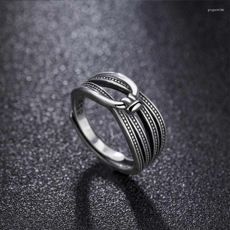 Cluster Rings Sterling 925 Silver Women's Open Bow Ring Thai Retro Simple Design Band
Cluster Rings Sterling 925 Silver Women's Open Bow Ring Thai Retro Simple Design Band