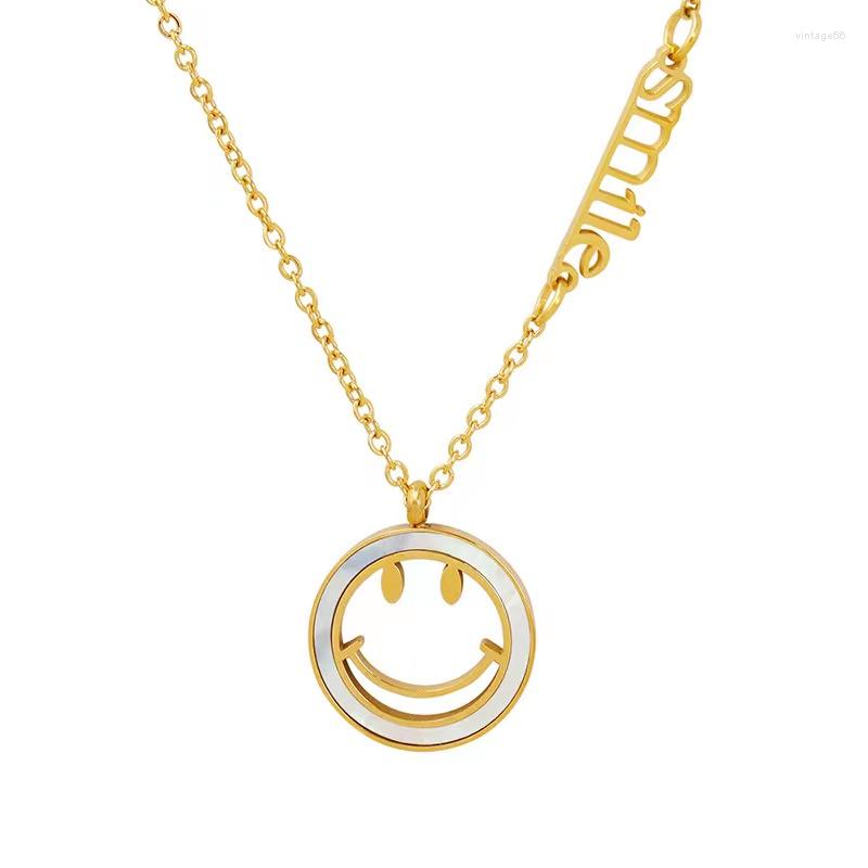 Pendant Necklaces Est Deisn Hollow Smile Goold Lucky Stainless Steel Necklace Jewelry For Girls
Pendant Necklaces Est Deisn Hollow Smile Goold Lucky Stainless Steel Necklace Jewelry For Girls