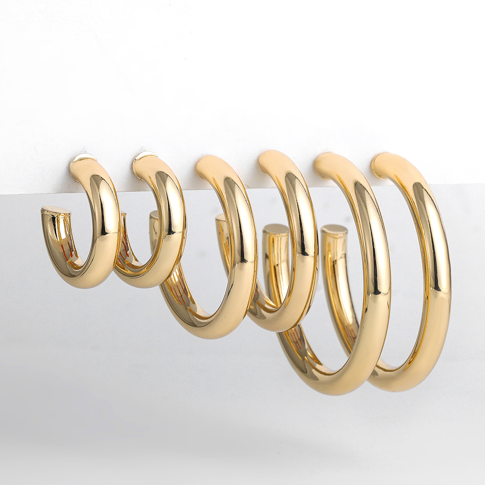3pair Classic Copper Alloy Big Hoop Earrings Set for Women Fashion Oversize Round Circle Statement Earrings Vintage Jewelry Gift
3pair Classic Copper Alloy Big Hoop Earrings Set for Women Fashion Oversize Round Circle Statement Earrings Vintage Jewelry Gift