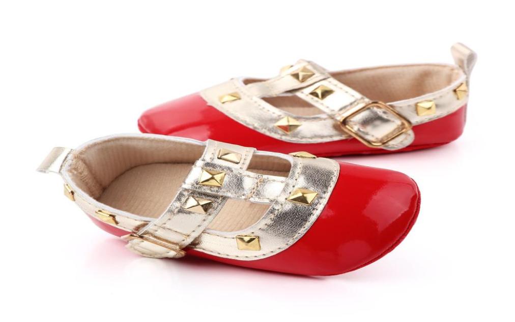 New Baby Girls Rivets princess shoes Cute infant mary jane first walkers 2 colors 3 sizes 018Months9057623, Red
New Baby Girls Rivets princess shoes Cute infant mary jane first walkers 2 colors 3 sizes 018Months9057623, Red