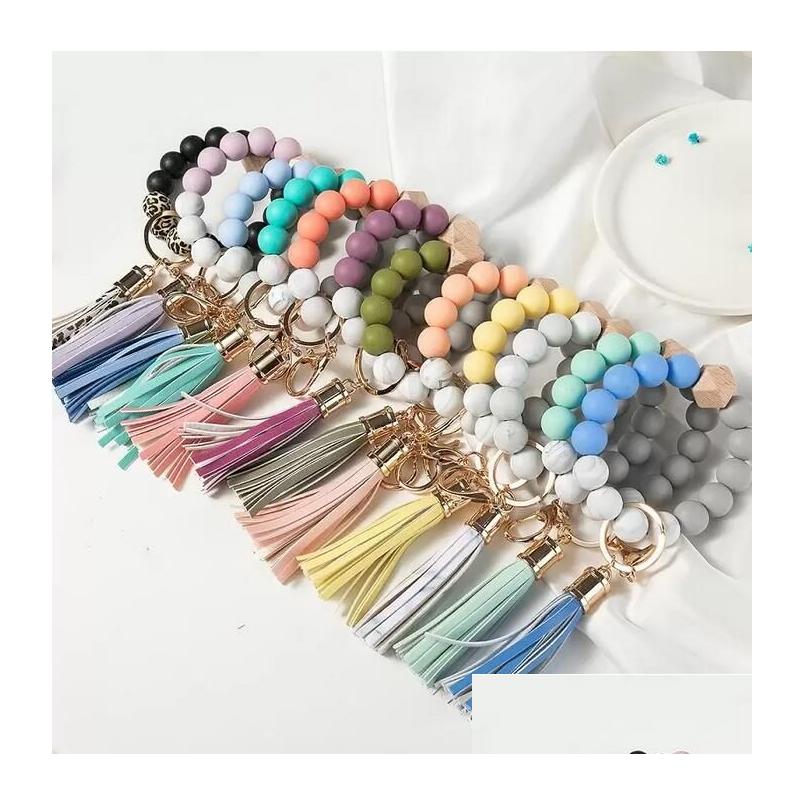 Keychains Lanyards Wooden Tassel Bead String Bracelet Keychain Food Grade Sile Beads Bracelets Women Girl Key Ring Wrist Strap Dro Dhuzj
Keychains Lanyards Wooden Tassel Bead String Bracelet Keychain Food Grade Sile Beads Bracelets Women Girl Key Ring Wrist Strap Dro Dhuzj