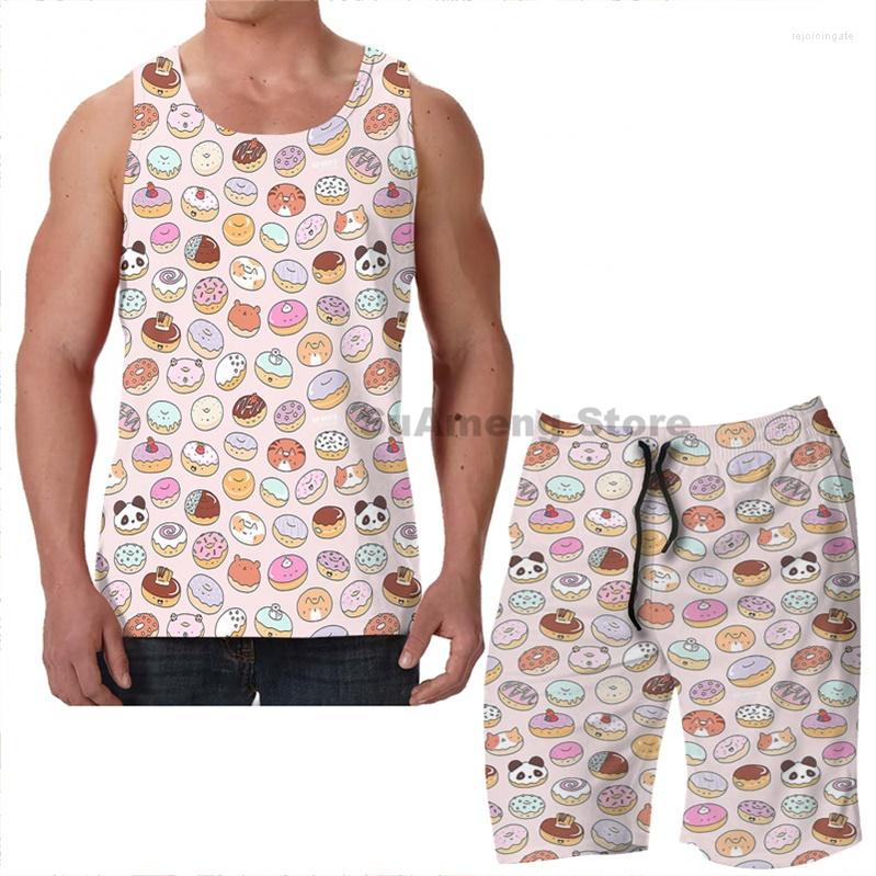 Men's Tracksuits Summer Funny Print Men Tank Tops Women Mmm Donuts! Beach Shorts Sets Fitness Vest
Men's Tracksuits Summer Funny Print Men Tank Tops Women Mmm Donuts! Beach Shorts Sets Fitness Vest