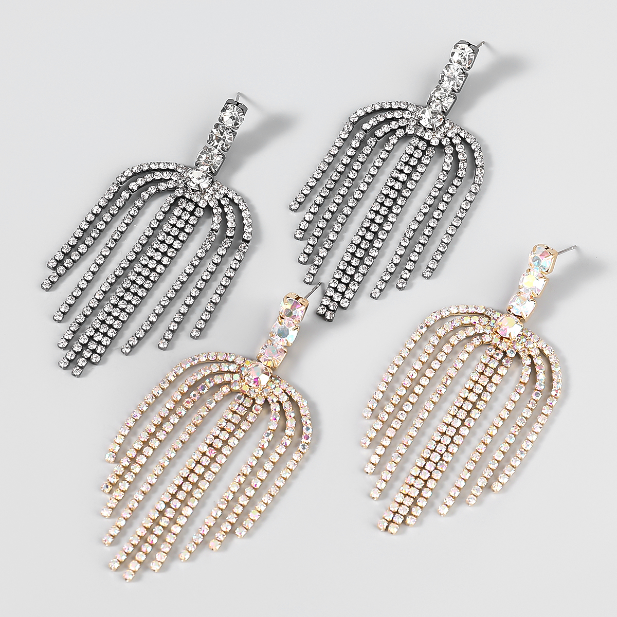 Pauli Manfi Pop Metal Rhinestone Geometric Tassel Earrings Home Party Dangle Earrings Women's Charm Statement Earrings
Pauli Manfi Pop Metal Rhinestone Geometric Tassel Earrings Home Party Dangle Earrings Women's Charm Statement Earrings