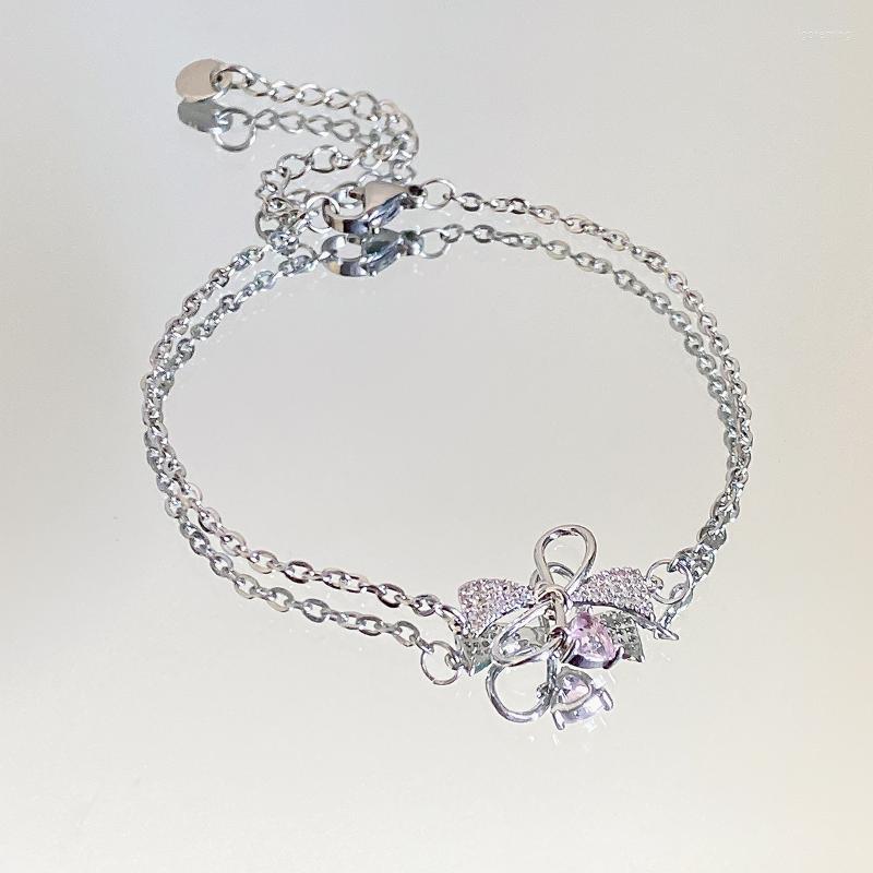 Link Bracelets Bowknot Women Bracelet Rhinestone Woman Fashion Trendy Exquisite Adjustable Jewelry Chain Bangles Silver Color Armband
Link Bracelets Bowknot Women Bracelet Rhinestone Woman Fashion Trendy Exquisite Adjustable Jewelry Chain Bangles Silver Color Armband
