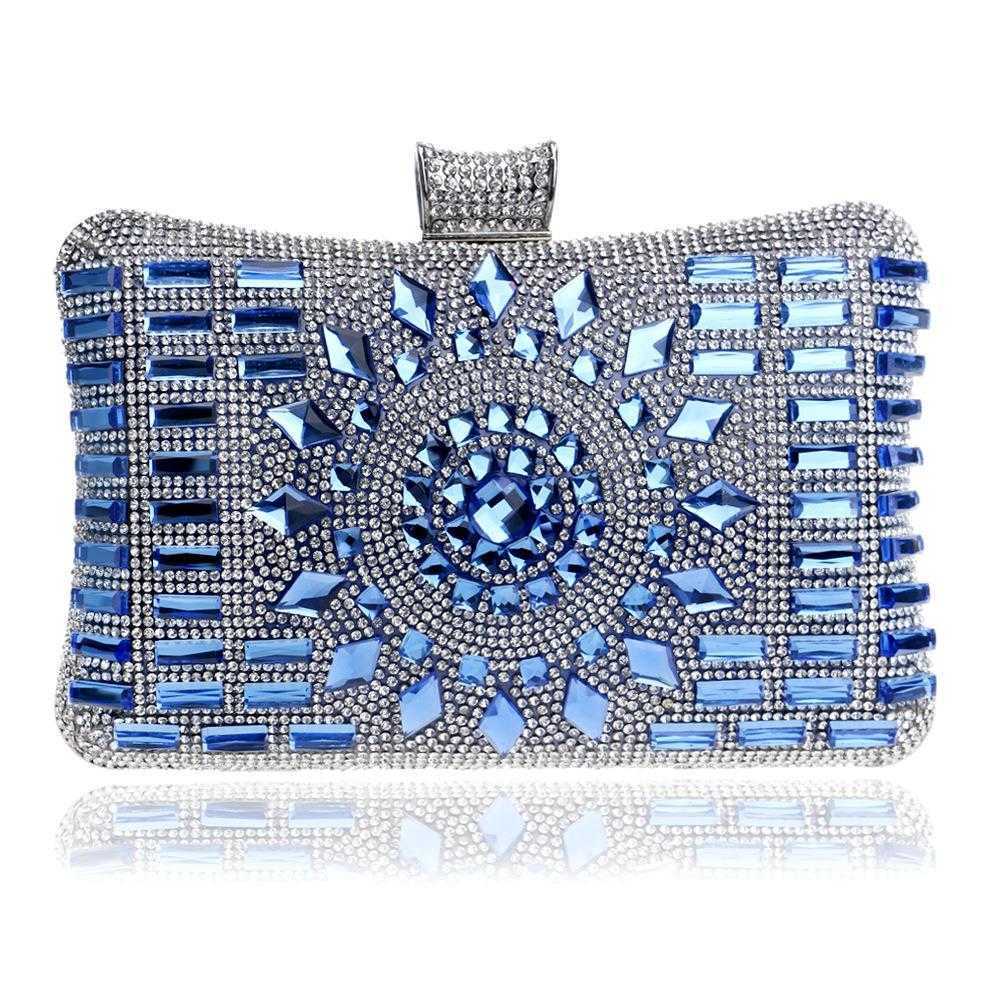 Diamond Embedded Dinner Bag Womens Banquet Hand Held Socialite Dress Evening, Silver4
Diamond Embedded Dinner Bag Womens Banquet Hand Held Socialite Dress Evening, Silver4