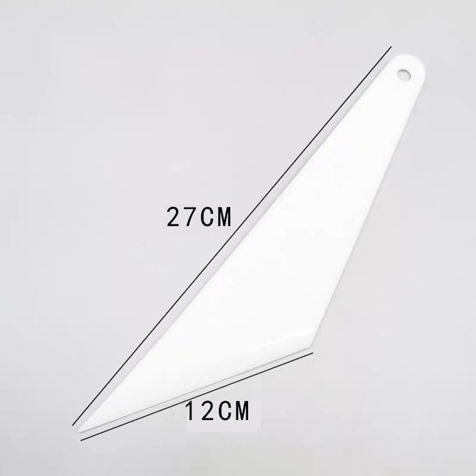 Professional Grade Auto Glass Tinting Squeegee - Thermal Safe White Handle Tool for Vehicle Detailing MO-104Y