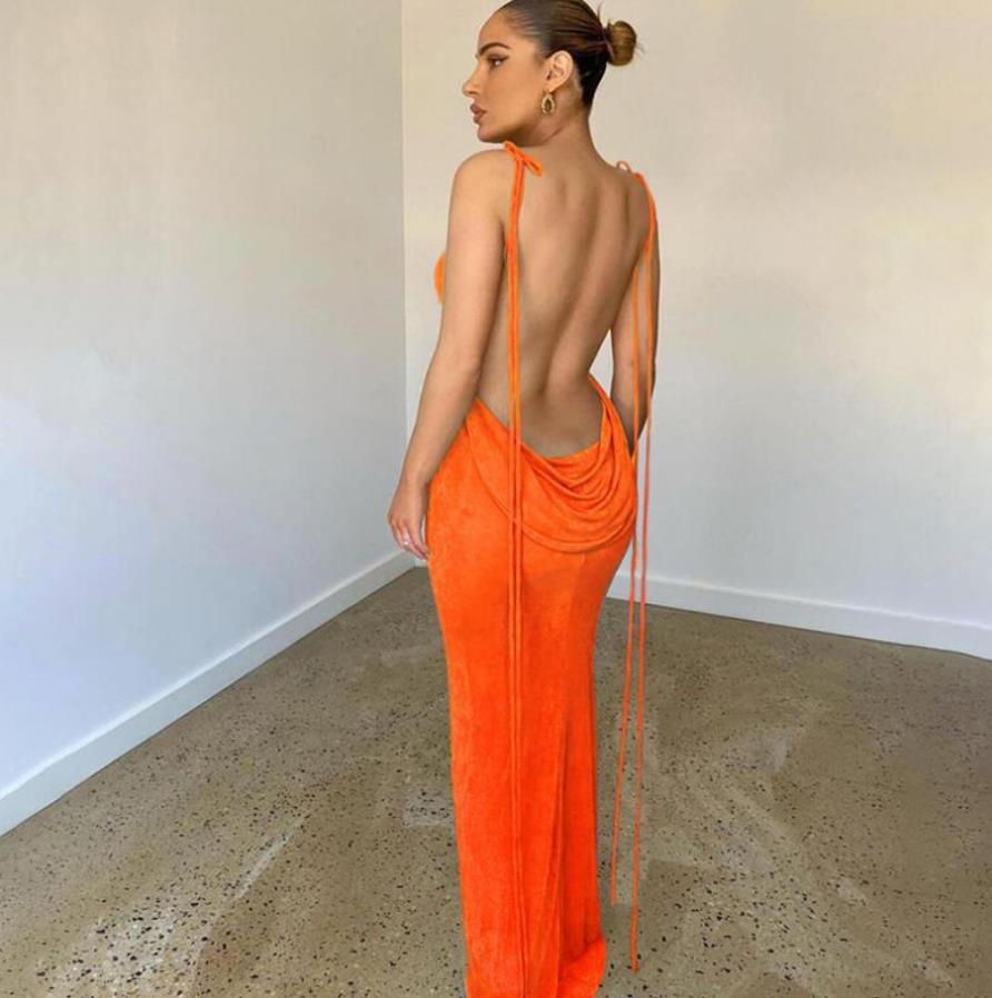 Backless Maxi Dress Sexy Spaghetti Strap Slim Dress For Women Long Club Party Beach Dress Summer Outfits, White
Backless Maxi Dress Sexy Spaghetti Strap Slim Dress For Women Long Club Party Beach Dress Summer Outfits, White