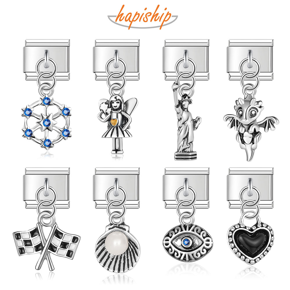 Hapiship Popular Original Daisy Heart Eye Shell Dinosaur Charm Links Fit 9mm Bracelet Stainless Steel Jewelry Making DJTop19
Hapiship Popular Original Daisy Heart Eye Shell Dinosaur Charm Links Fit 9mm Bracelet Stainless Steel Jewelry Making DJTop19