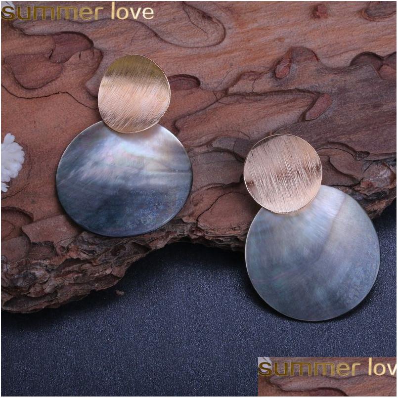 Charm Round Natural Shell Earrings For Women Girls Ladies Geometric Dangle Earring Statement Jewelry Drop Delivery Dha51
Charm Round Natural Shell Earrings For Women Girls Ladies Geometric Dangle Earring Statement Jewelry Drop Delivery Dha51