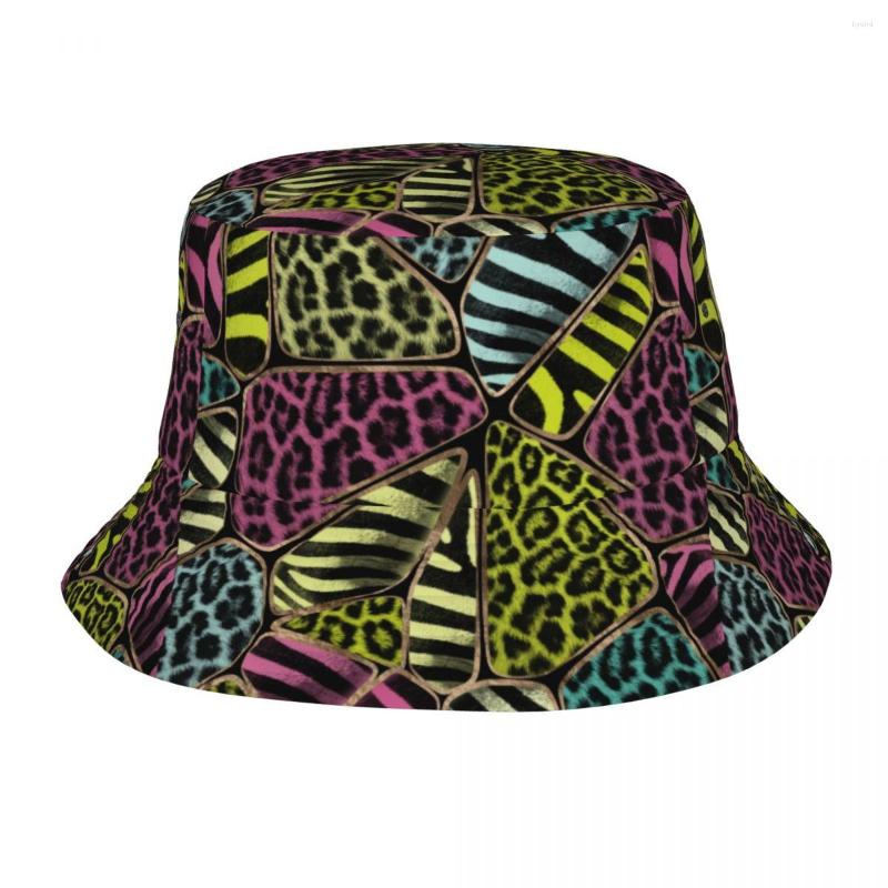 Berets Colorful Animal Print Bucket Hats Men Women Unisex Fashion Leopard And Zebra Summer Fisherman's Hat
Berets Colorful Animal Print Bucket Hats Men Women Unisex Fashion Leopard And Zebra Summer Fisherman's Hat