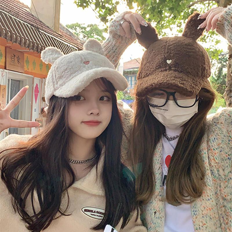 Ball Caps Faux Lamb Wool Alphabet Baseball Korean Fashion Winter Warm Plush Ear Protection Peaked Cap Ears Women's Hats, White
Ball Caps Faux Lamb Wool Alphabet Baseball Korean Fashion Winter Warm Plush Ear Protection Peaked Cap Ears Women's Hats, White