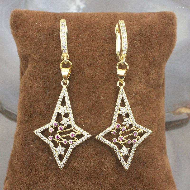 Dangle Earrings 5pair/lot Fashion Cz Earring Star Shape Cubic Zircon Component Jewelry Design Ladies Wholesale
Dangle Earrings 5pair/lot Fashion Cz Earring Star Shape Cubic Zircon Component Jewelry Design Ladies Wholesale