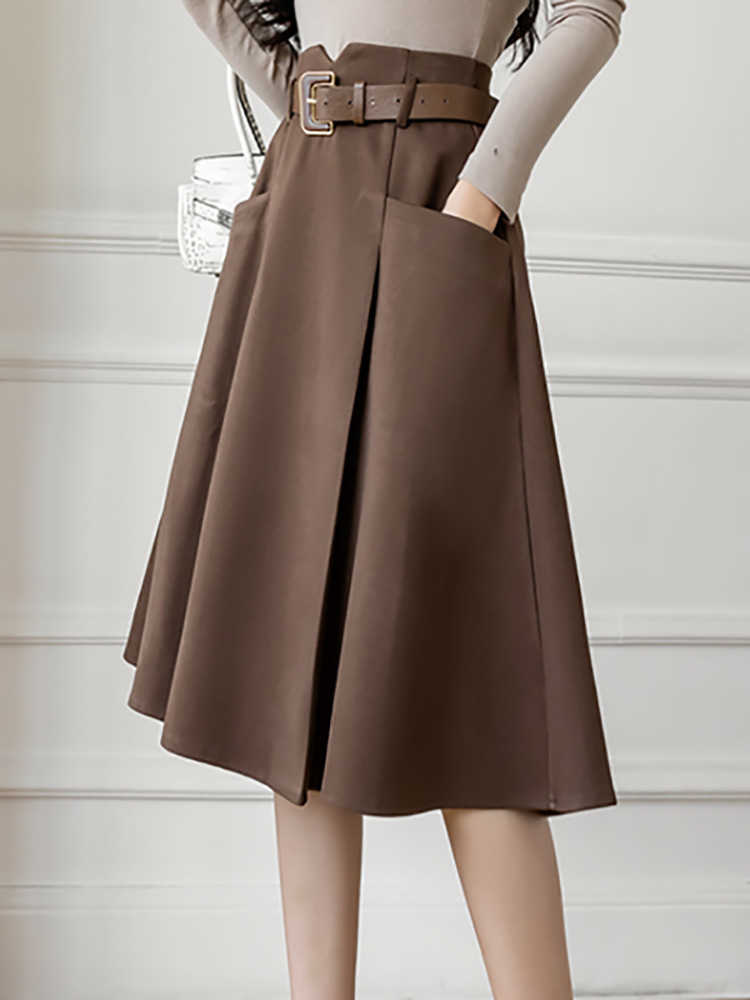 Half-length skirt Women's wear Spring Autumn Winter new high waist pleated a line small medium length umbrella skirt, Black4
Half-length skirt Women's wear Spring Autumn Winter new high waist pleated a line small medium length umbrella skirt, Black4