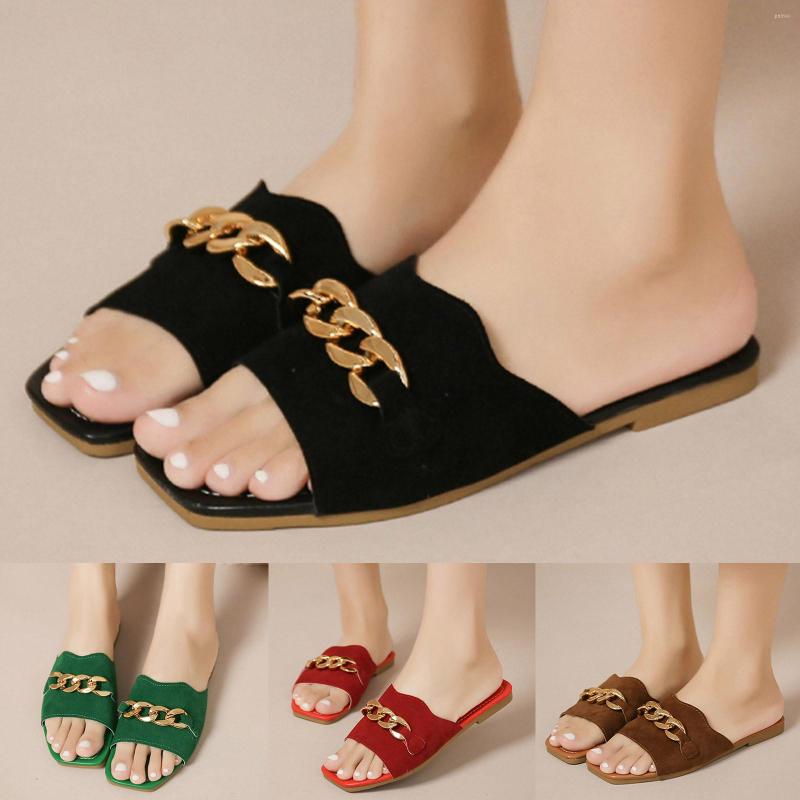 Slippers Spring Summer Women's Shoes On Offer With Flat Bottom Lightweight Open Toe Solid Color Ring Slip, Brown
Slippers Spring Summer Women's Shoes On Offer With Flat Bottom Lightweight Open Toe Solid Color Ring Slip, Brown