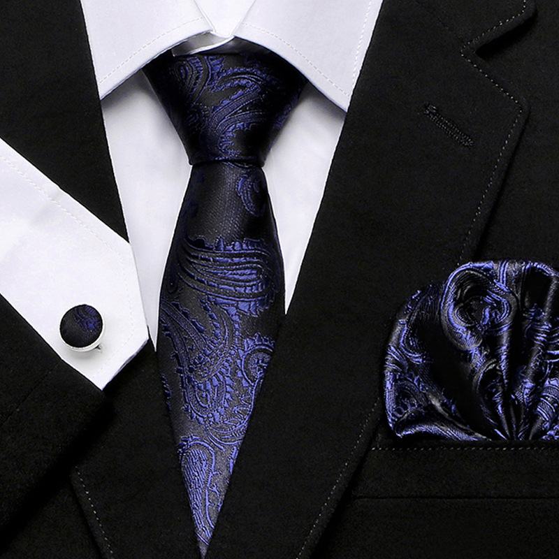 Wholesale Classic Paisely Neck Tie Set Silk Hanky Cufflinks Jacquard Woven Necktie Men's Tie Set Business Party Work Wedding Ties Cufflinks handkerchief 3-piece s
Wholesale Classic Paisely Neck Tie Set Silk Hanky Cufflinks Jacquard Woven Necktie Men's Tie Set Business Party Work Wedding Ties Cufflinks handkerchief 3-piece s