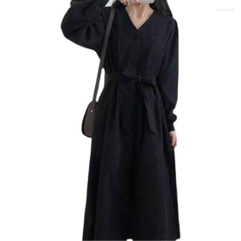 Casual Dresses 2023 Arrivals Women's Dress Corduroy Spring Autumn V-Neck Belt Slm Female OL Trendy Lady Vestido Clothing, Black
Casual Dresses 2023 Arrivals Women's Dress Corduroy Spring Autumn V-Neck Belt Slm Female OL Trendy Lady Vestido Clothing, Black