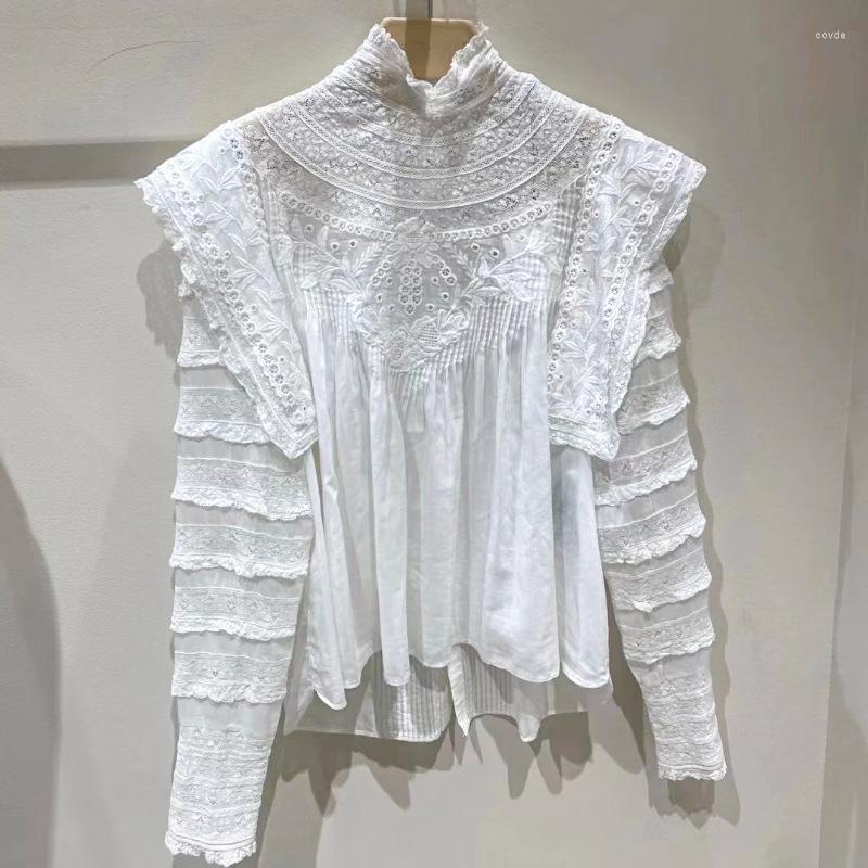 Women' Blouses Cotton Shirts 2023 Spring Summer Clothing Ladies Lace Embroidery Patchwork Long Sleeve Elegant White Tops Blusas, Picture shown
Women' Blouses Cotton Shirts 2023 Spring Summer Clothing Ladies Lace Embroidery Patchwork Long Sleeve Elegant White Tops Blusas, Picture shown
