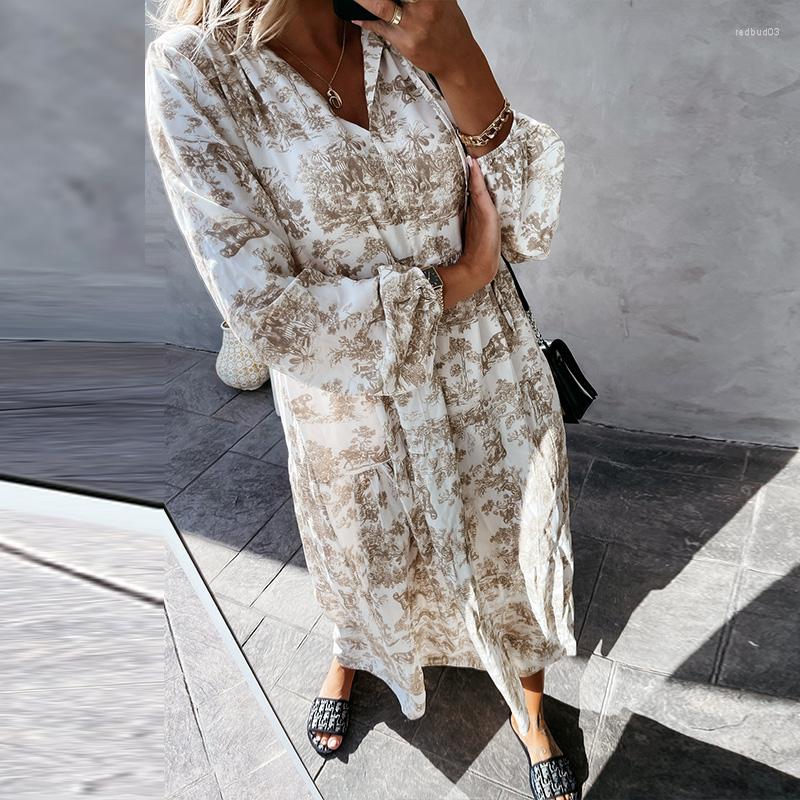 Casual Dresses Elegant Lace-Up Cottagecore Dress Autumn Fashion Flower Print Long Sleeve Party Beach V Neck Loose Maxi, Red
Casual Dresses Elegant Lace-Up Cottagecore Dress Autumn Fashion Flower Print Long Sleeve Party Beach V Neck Loose Maxi, Red