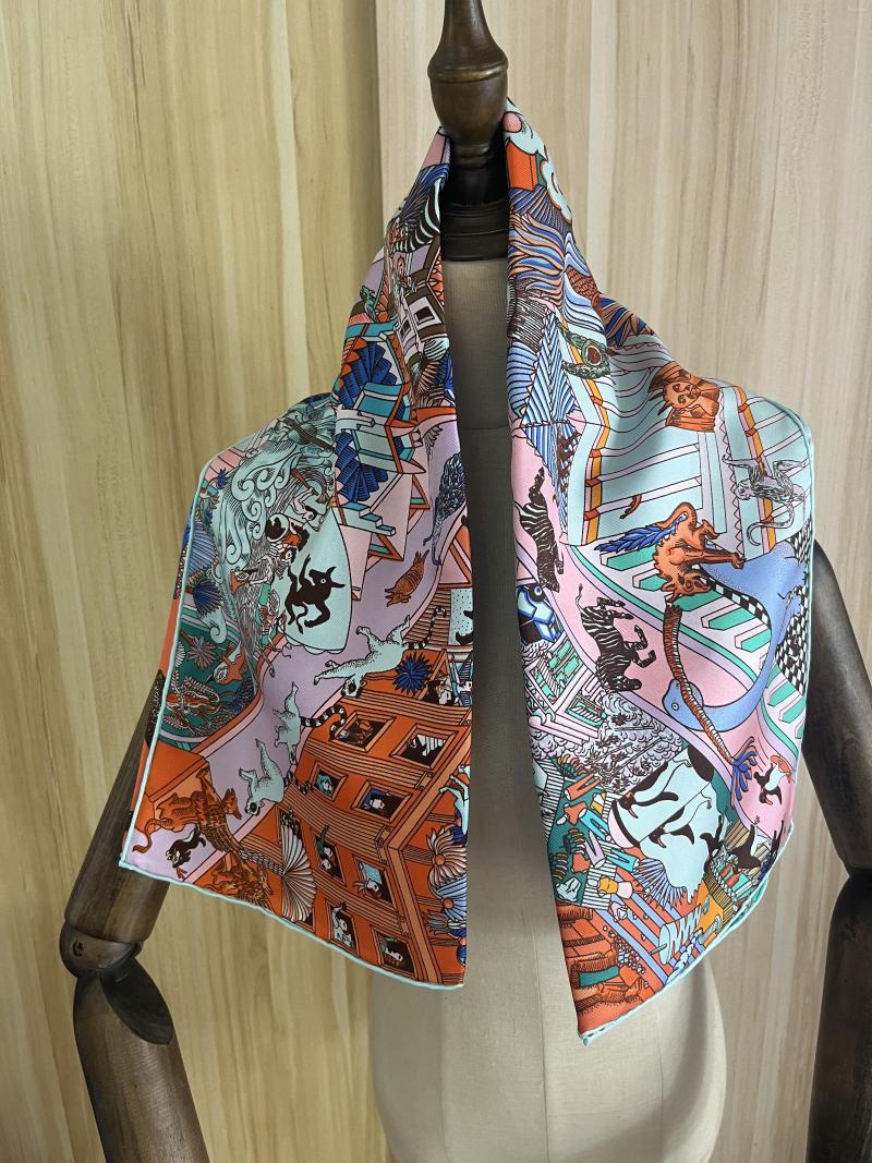 Scarves 2023 Arrival Brand Fashion Silk Scarf 90 Cm Square Shawl Twill Wrap For Women Lady Hijab
Scarves 2023 Arrival Brand Fashion Silk Scarf 90 Cm Square Shawl Twill Wrap For Women Lady Hijab
