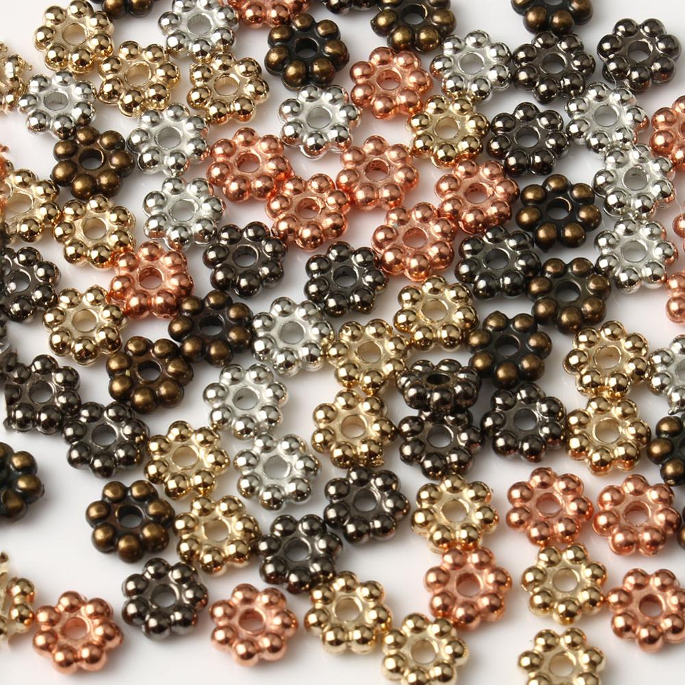 100pcs/lot Metal Gold Plated Wheel Flower Charm Loose Spacer Beads For Jewelry Making DIY Bracelet Supplies Accessories
100pcs/lot Metal Gold Plated Wheel Flower Charm Loose Spacer Beads For Jewelry Making DIY Bracelet Supplies Accessories