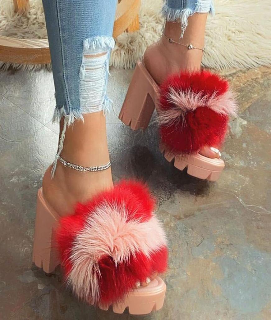 Adisputient 2020 Beach Sandals Ladies Banquet New Women Fur Rubber High Heel Platform Sandals Outdoor Leisure Buckle6515712, Blue
Adisputient 2020 Beach Sandals Ladies Banquet New Women Fur Rubber High Heel Platform Sandals Outdoor Leisure Buckle6515712, Blue