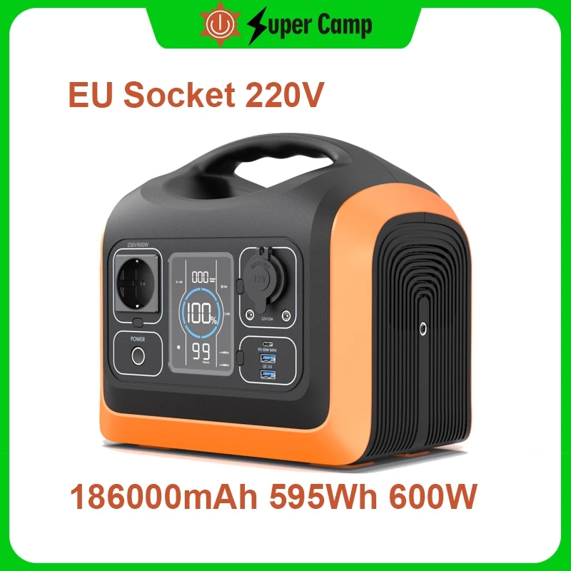 Super Camp Solar Generator 595Wh 600W 220V-240v Portable Power Station PD 60W Fast Charge LiFePO4 Battery Drone Laptops
Super Camp Solar Generator 595Wh 600W 220V-240v Portable Power Station PD 60W Fast Charge LiFePO4 Battery Drone Laptops
