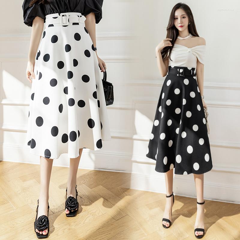 Skirts Polka Dot Print Skirt For Spring And Summer 2023 High Waist Large Umbrella Medium Length Vintage Elegant, Black skirt
Skirts Polka Dot Print Skirt For Spring And Summer 2023 High Waist Large Umbrella Medium Length Vintage Elegant, Black skirt