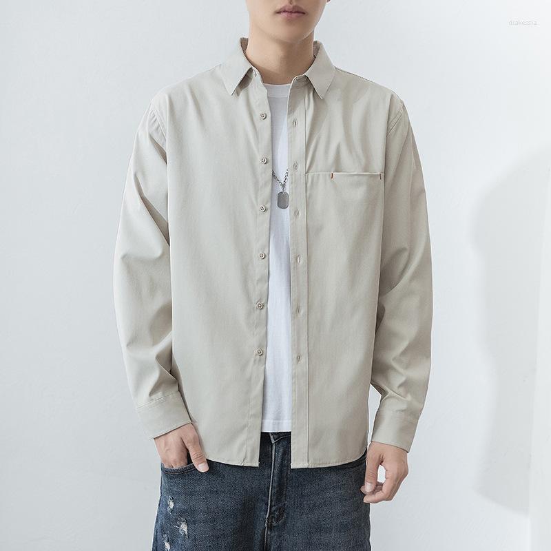 Men's Casual Shirts 2023 Spring Men's Long -sleeved Shirt Korean Version Of Trendy Base Pure Color Coat Tide
Men's Casual Shirts 2023 Spring Men's Long -sleeved Shirt Korean Version Of Trendy Base Pure Color Coat Tide