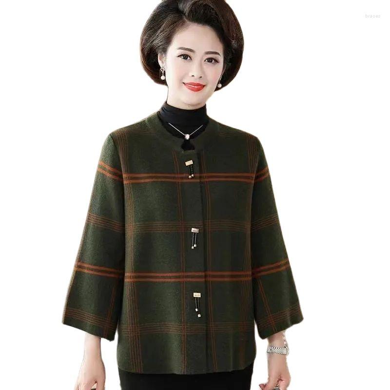 Women's Knits Middle Aged Women Knitted Cardigan Spring Autumn Elegant Temperament Short Sweater Coat Mother Loose O-Neck Overcoat Female, Black
Women's Knits Middle Aged Women Knitted Cardigan Spring Autumn Elegant Temperament Short Sweater Coat Mother Loose O-Neck Overcoat Female, Black