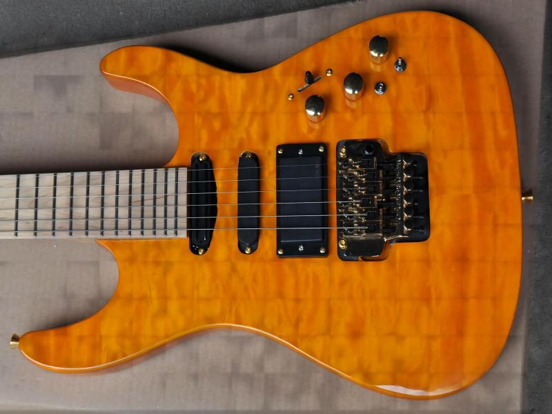 Custom PC1 Phil Collen Qulit Maple Top Yellow Orange Electric Guitar Maple Fingerboard No Inlay, F
Custom PC1 Phil Collen Qulit Maple Top Yellow Orange Electric Guitar Maple Fingerboard No Inlay, F