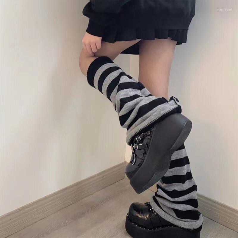 Women Socks Vintage Striped Boot Korean Fashion Loose Wide Long Cuff Punk Y2k For Girl Leggings Foot Cover, Blue-black
Women Socks Vintage Striped Boot Korean Fashion Loose Wide Long Cuff Punk Y2k For Girl Leggings Foot Cover, Blue-black