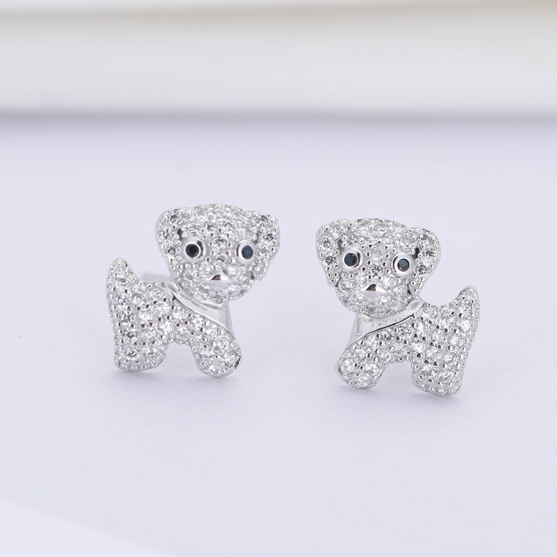 REETI 925 Sterling Silver Cute puppy Stud Earrings For Women 2018 New Trend Personality Lady Fashion Jewelry 
REETI 925 Sterling Silver Cute puppy Stud Earrings For Women 2018 New Trend Personality Lady Fashion Jewelry
