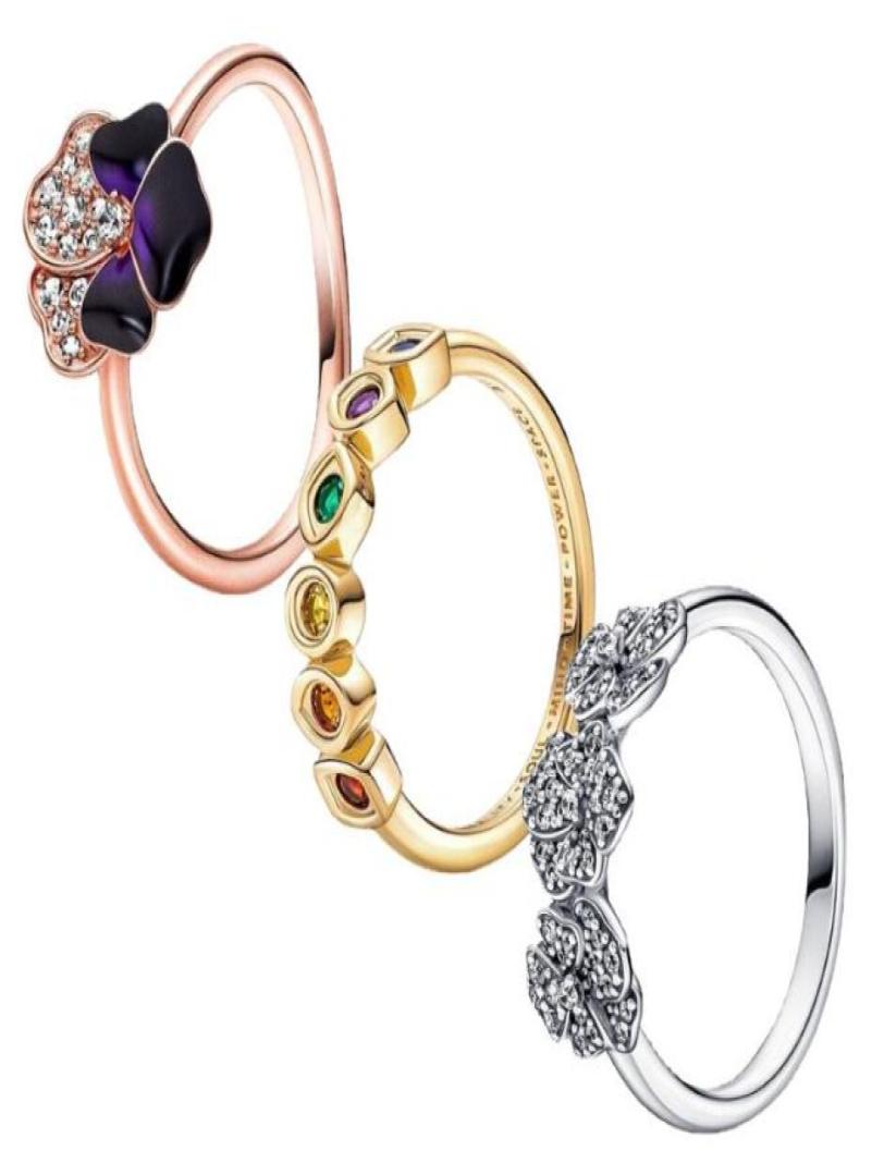 Spring Ring 925 Sterling Silver Avenger alliance infinite gem ring Original Fashion DIY Charms Jewelry For women Maki1548534