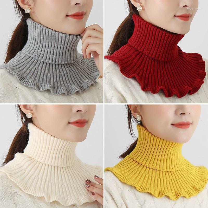 Scarves Women'S Knitted Fake Turtleneck Scarf Removable Warm Winter Windproof Pleated Edge Wrap Around
Scarves Women'S Knitted Fake Turtleneck Scarf Removable Warm Winter Windproof Pleated Edge Wrap Around