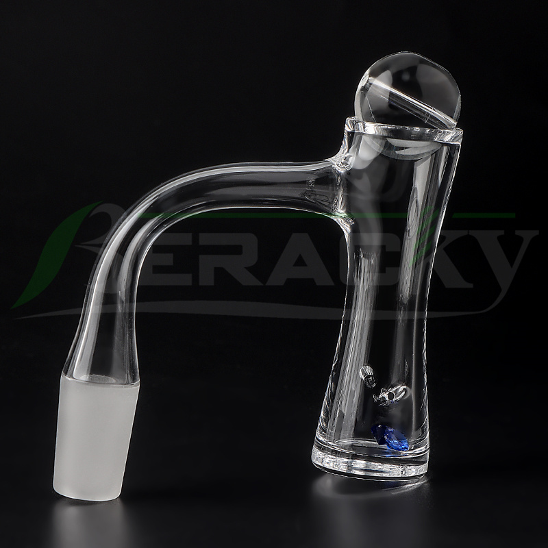 Beracky Full Weld Auto-Spinner Quartz Banger Beveled Edge Hourglass Seamless Tourbillon Nails With Glass Carb Cap