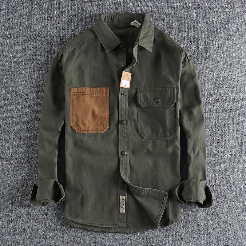 Men's Casual Shirts Patch Sleeve Coat Youth Men's Thin Washed Retro Shirt Tooling Long Daily Trend Cotton Grain Woven, Yellow
Men's Casual Shirts Patch Sleeve Coat Youth Men's Thin Washed Retro Shirt Tooling Long Daily Trend Cotton Grain Woven, Yellow