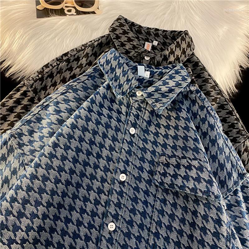 Men' Tank Tops Thousand-bird Check Shirt Coat Spring Loose Boy Clothes Small Fragrant Jacket, Ad580-1
Men' Tank Tops Thousand-bird Check Shirt Coat Spring Loose Boy Clothes Small Fragrant Jacket, Ad580-1