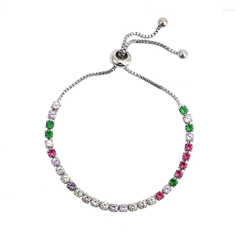 Strand 2023 Fashion Women Elegant Colorful Square Zircon Pull Adjustable Bracelet Sexy Party Jewerly
Strand 2023 Fashion Women Elegant Colorful Square Zircon Pull Adjustable Bracelet Sexy Party Jewerly