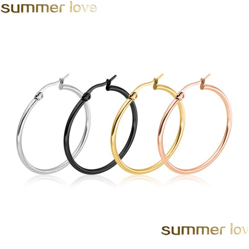 Hoop Huggie Stainless Steel Earrings Black Rose Gold Plated 15Mm60Mm Exaggerated Large Round Buckle Earring For Women Jewelry Drop Dhpqd
Hoop Huggie Stainless Steel Earrings Black Rose Gold Plated 15Mm60Mm Exaggerated Large Round Buckle Earring For Women Jewelry Drop Dhpqd