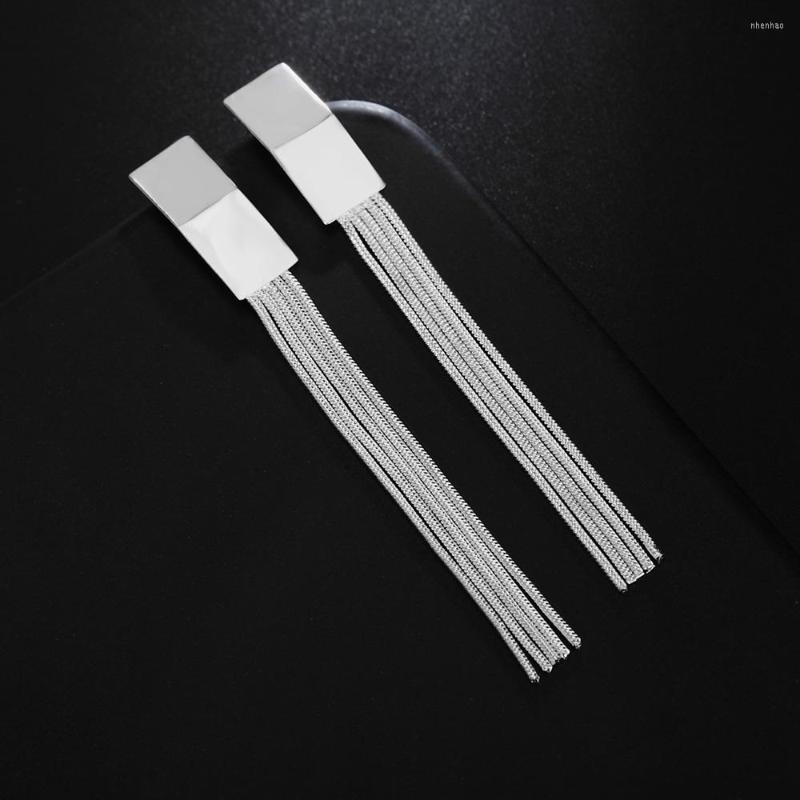 Dangle Earrings 925 Sterling Silver Elegant Women's Tassel Long Luxury Quality Fine Jewelry Accessories Offers With
Dangle Earrings 925 Sterling Silver Elegant Women's Tassel Long Luxury Quality Fine Jewelry Accessories Offers With