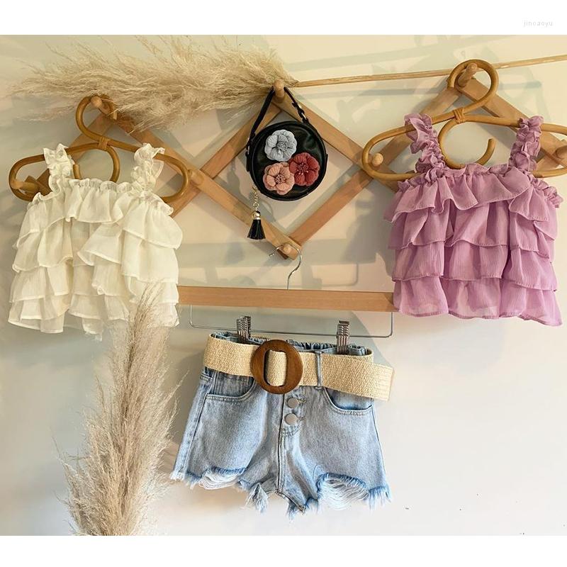 Clothing Sets FOCUSNORM 2pcs Summer Fashion Girls Clothes 1-6Y Mesh Lace Sleeveless Layered Vest Tops High Waist Denim Shorts, Light yellow
Clothing Sets FOCUSNORM 2pcs Summer Fashion Girls Clothes 1-6Y Mesh Lace Sleeveless Layered Vest Tops High Waist Denim Shorts, Light yellow