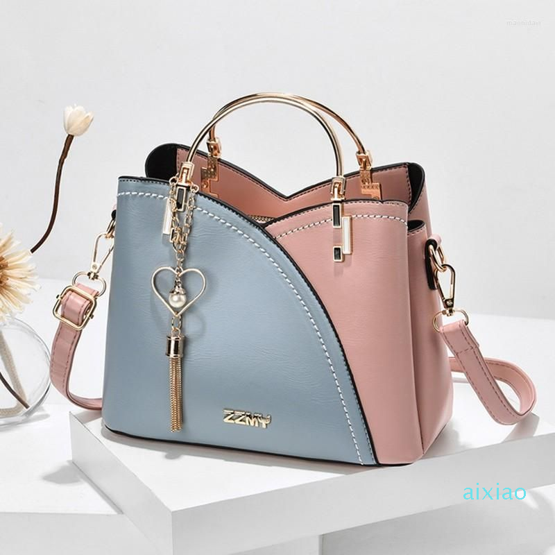 Evening Bags Women's Patchwork Bag Large Capacity Shoulder Pu Leather Handbag, Pink-dark blue
Evening Bags Women's Patchwork Bag Large Capacity Shoulder Pu Leather Handbag, Pink-dark blue