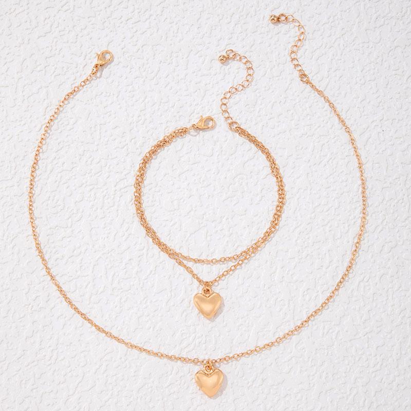 Pendant Necklaces HuaTang Classic Minimalist Fashion Jewelry Set With Love Relief For Women's Jewelry23070
Pendant Necklaces HuaTang Classic Minimalist Fashion Jewelry Set With Love Relief For Women's Jewelry23070