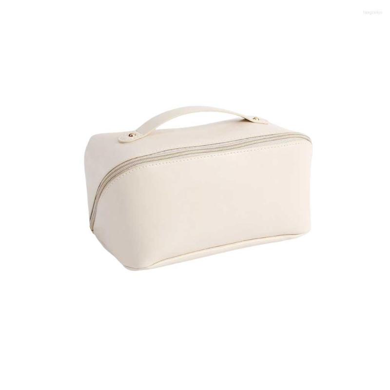 Cosmetic Bags Large Capacity Travel Female Bag With Handle Women Cosmetics Organizer Makeup Storage Opening Pouch For White, Pink
Cosmetic Bags Large Capacity Travel Female Bag With Handle Women Cosmetics Organizer Makeup Storage Opening Pouch For White, Pink