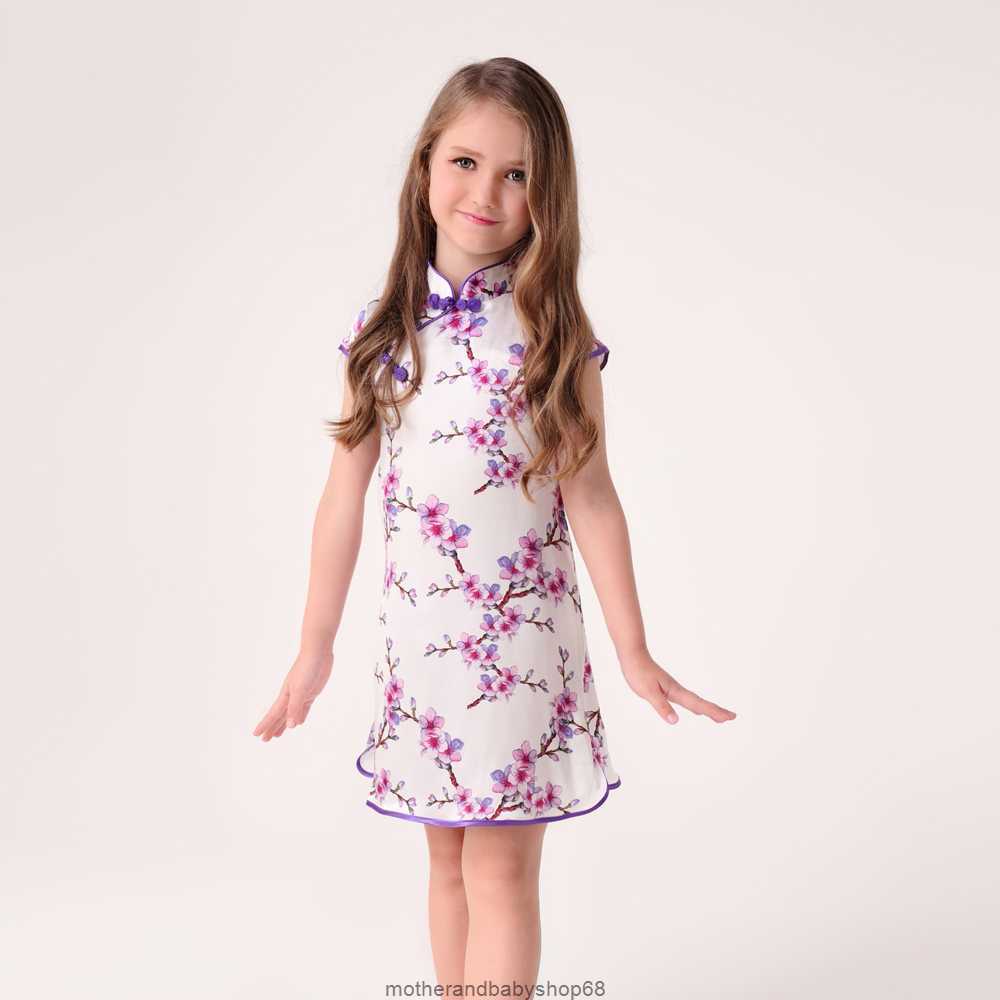 Summer New Girls' Silk Qipao Children's Chinese Style Retro Ethnic Tang Dress Little Girl Baby Mother and Daughter, Silk plum blossom
Summer New Girls' Silk Qipao Children's Chinese Style Retro Ethnic Tang Dress Little Girl Baby Mother and Daughter, Silk plum blossom