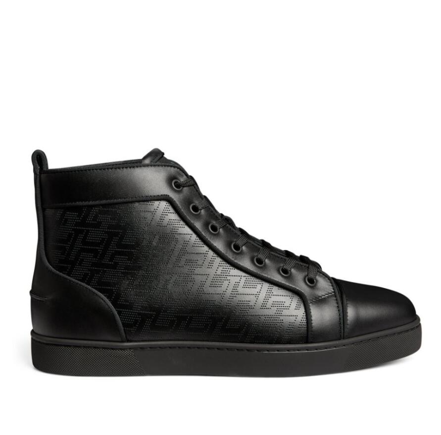 Brand Men's casual shoes reds sole sneaker Tonal Perforated Orlato Leather High-Top Sneakers outdoor walks lace up trainers no spike paris designer BLACK SHOES
Brand Men's casual shoes reds sole sneaker Tonal Perforated Orlato Leather High-Top Sneakers outdoor walks lace up trainers no spike paris designer BLACK SHOES