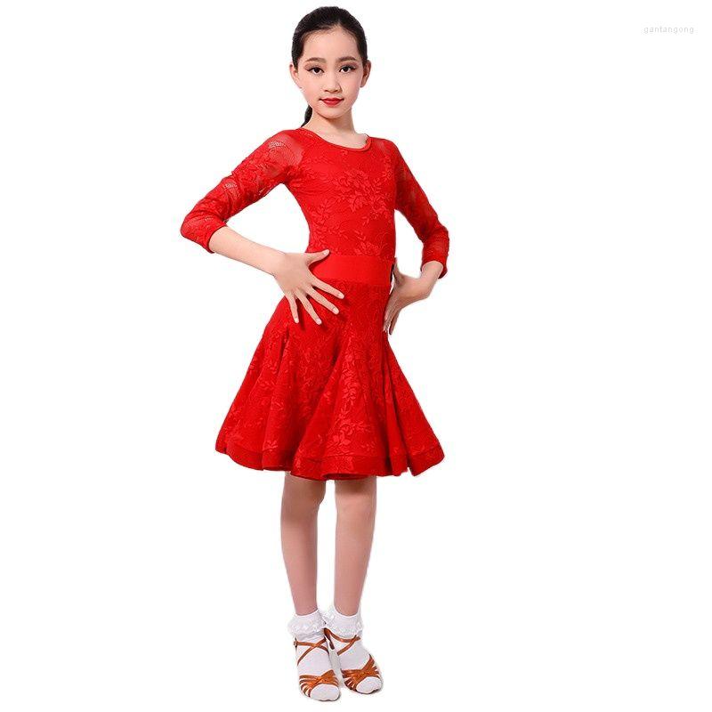 Stage Wear Mid Long Sleeve Lace Mesh Mordern Ballroom Dancing Dresses For Kids Sexy Salsa Tango Skirt Children Latin Dance Dress Girls, As shown
Stage Wear Mid Long Sleeve Lace Mesh Mordern Ballroom Dancing Dresses For Kids Sexy Salsa Tango Skirt Children Latin Dance Dress Girls, As shown